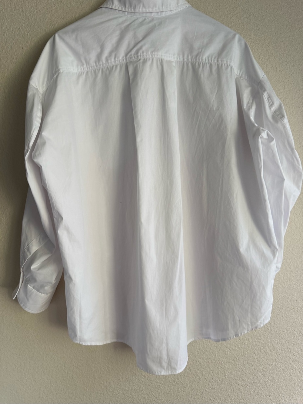 Dèluc Beloy White Oversized Baloon Sleeves Cotton Button Down Shirt Size M NWT - Picture 9 of 14